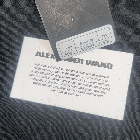 Alexander Wang black pebble leather satchel (2 leather handles) w/gold grommets - Picture 14 of 14